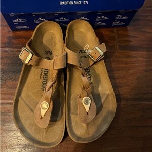 Birkenstock Gizeh Braided, cognac